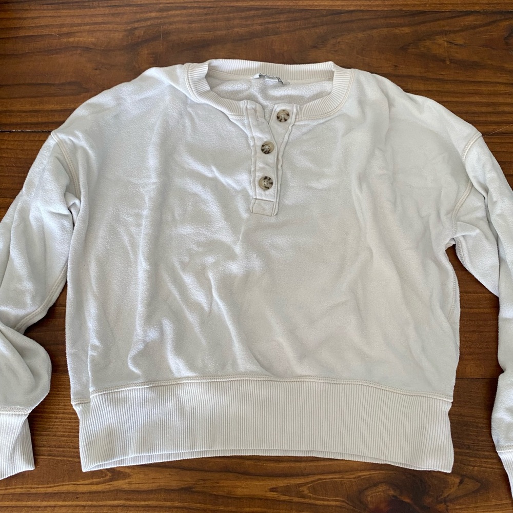 White AE sweater